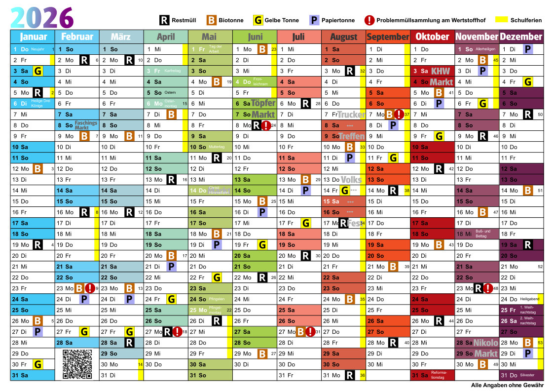 Abfallkalender Frontenhausen
